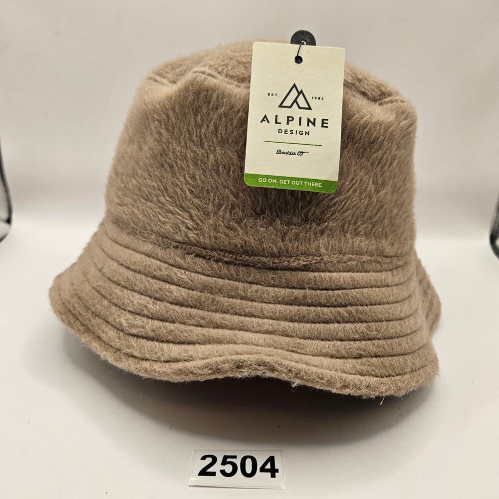 ALPINE DESIGN WOMEN'S OSFM BRUSHED BUCKET HAT TAUPE NWT